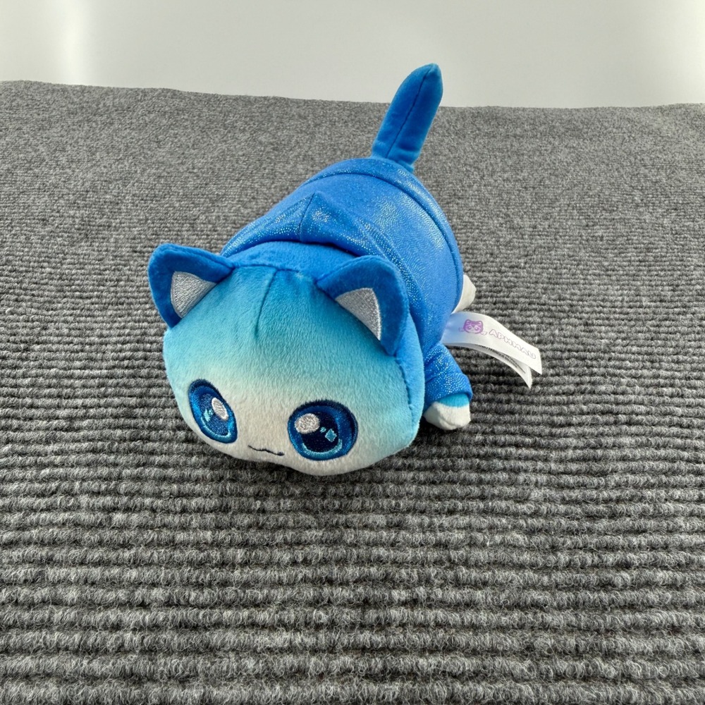 Aphmau MeeMeows Series 6 Mystery Plush Sparkle Blue Cat Hoodie Bonkers